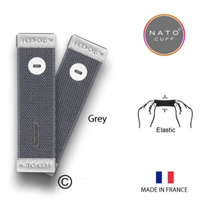 Nato Cuff The Original copyrighted Shirt Cuff holder, Elastic Band to avoid hems on shirt Sleeves