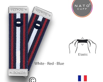 Nato Cuff The Original copyrighted Shirt Cuff holder, Elastic Band to avoid hems on shirt Sleeves