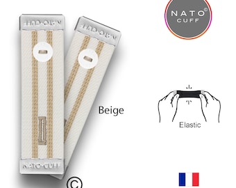 Nato Cuff The Original copyrighted Shirt Cuff holder, Elastic Band to avoid hems on shirt Sleeves