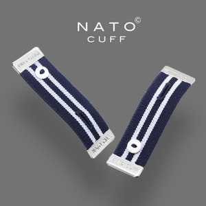 The Original shirt cuff holder MADE IN FRANCE Nato Cuff Stop rolled long sleeves shirt Pull them up with elegance Elastic anti-slip Diego