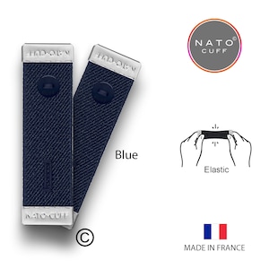 Nato Cuff The Original copyrighted Shirt Cuff holder, Elastic Band to avoid hems on shirt Sleeves