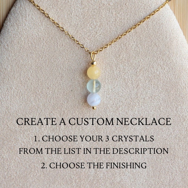 Personalized necklace for women Crystal necklace Personalized gifts Birthstone necklace Custom necklace Best friend gift Graduation gift