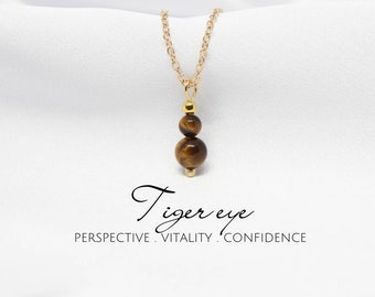 Tiger eye necklace Dainty necklace for women Natural crystal necklace Tigers eye jewelry Tiger eye jewelry necklace Tiger eye pendant