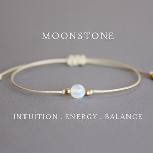 Moonstone bracelet Moonstone jewelry Moonstone crystal Bracelets for women Rainbow moonstone bracelet Moonstone protection Healing bracelet