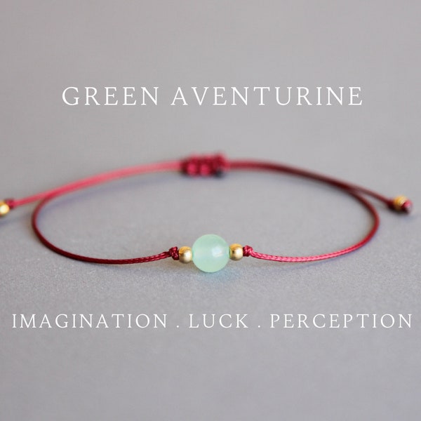 Green aventurine bracelet Green aventurine crystal Green aventurine jewelry Optimism bracelet Joy bracelet Good luck bracelet Success Growth