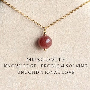 10mm Muscovite necklace Natural Crystal Necklace Pendant Dainty Gold Necklace Stone Necklace Choker Gemstone Necklace Aesthetic Gift for Mom