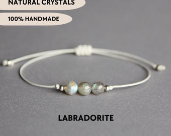 Labradorite bracelet Labradorite crystal bracelet Labradorite jewelry Bracelets for women Mens bracelet Gemstone bracelet Fathers Day gift