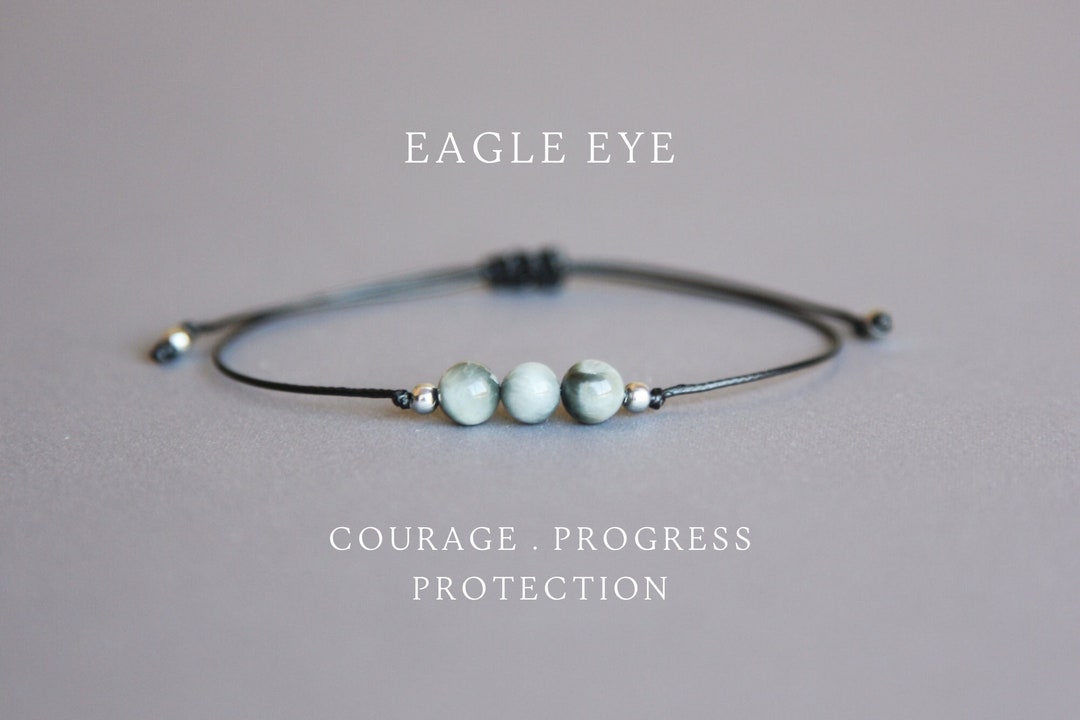 Eagle Eye Bracelet Grey Tigers Eye Bracelet Eagles Eye Jewelry