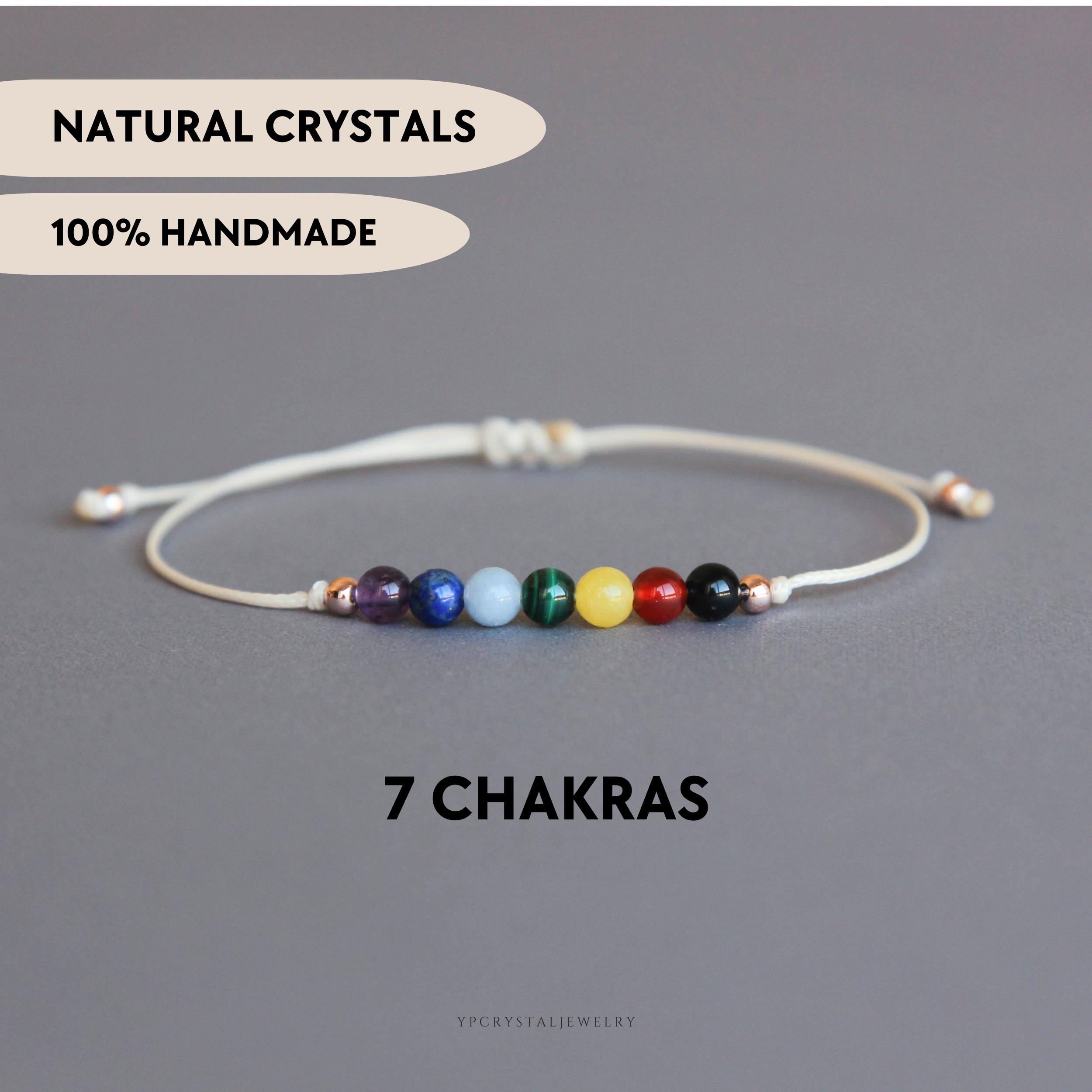 JFASHOP Pulsera De Chakra De Plata De Ley 925, Pulsera De Yoga Para