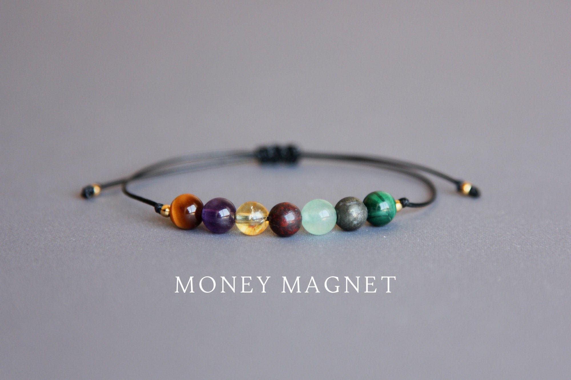 Money Magnet Natural Citrine & Green Aventurine 24K Gold Pixiu Lucky Bracelet Money Magnet Natural Citrine & Green Aventurine 24K Gold Pixiu Lucky Bracelet