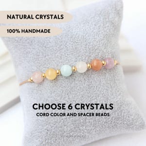 Custom Crystal Bracelet Gemstone jewelry Gifts for Mom Sister in Law Gift for Her Personalized Stone Jewelry Design Your Bracelet