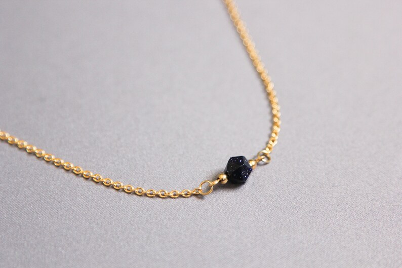 Blue aventurine necklace September birthstone necklace for mom Starstone necklace Virgo necklace Astrology necklace Libra zodiac necklace