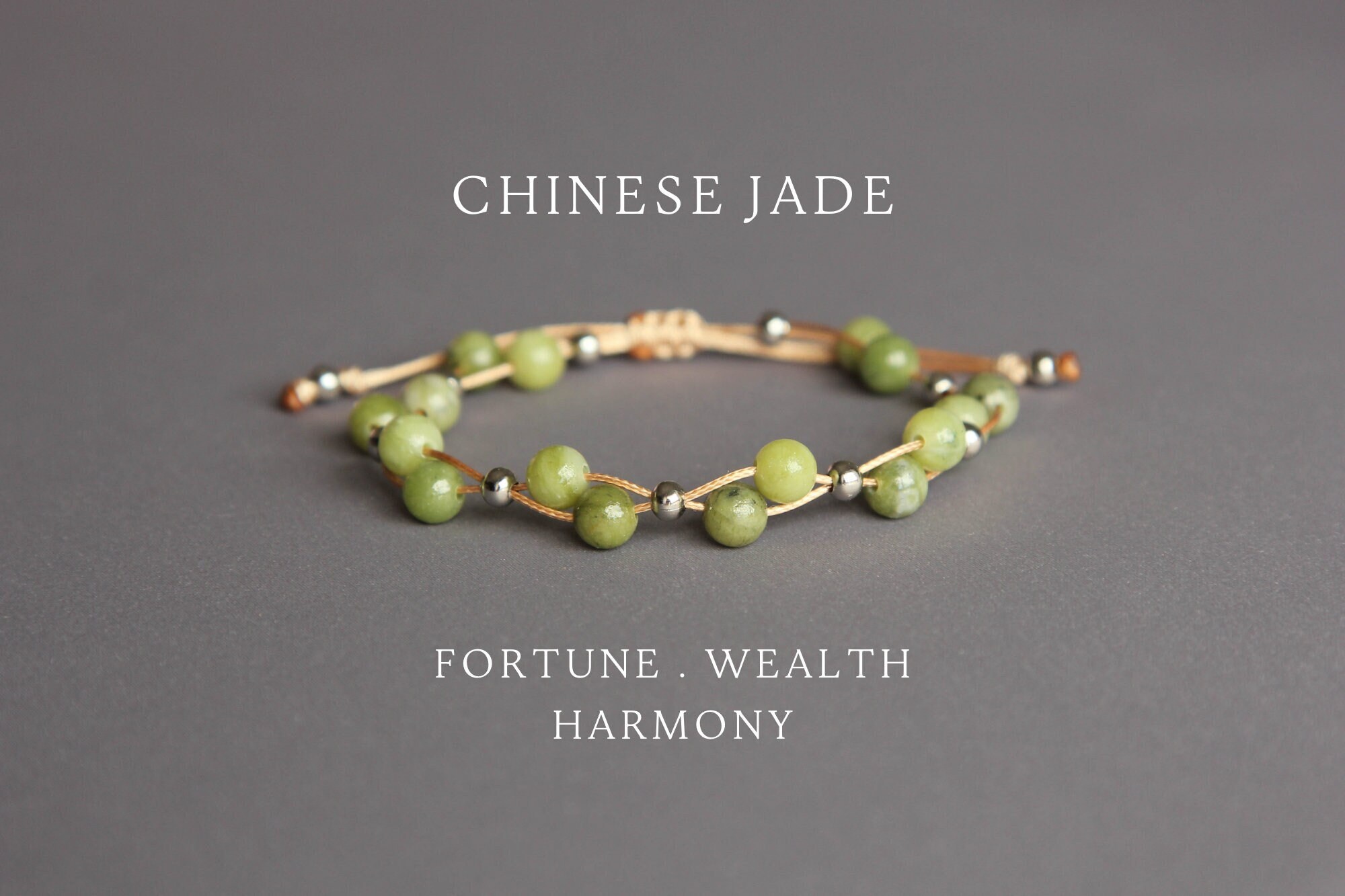 Chinese Jade Bracelet Crystal Bracelet Green Jade Bracelet Beaded Bracelet Jade Jewelry Braided Abundance Bracelet Layered Nephrite Bracelet Etsy Ireland