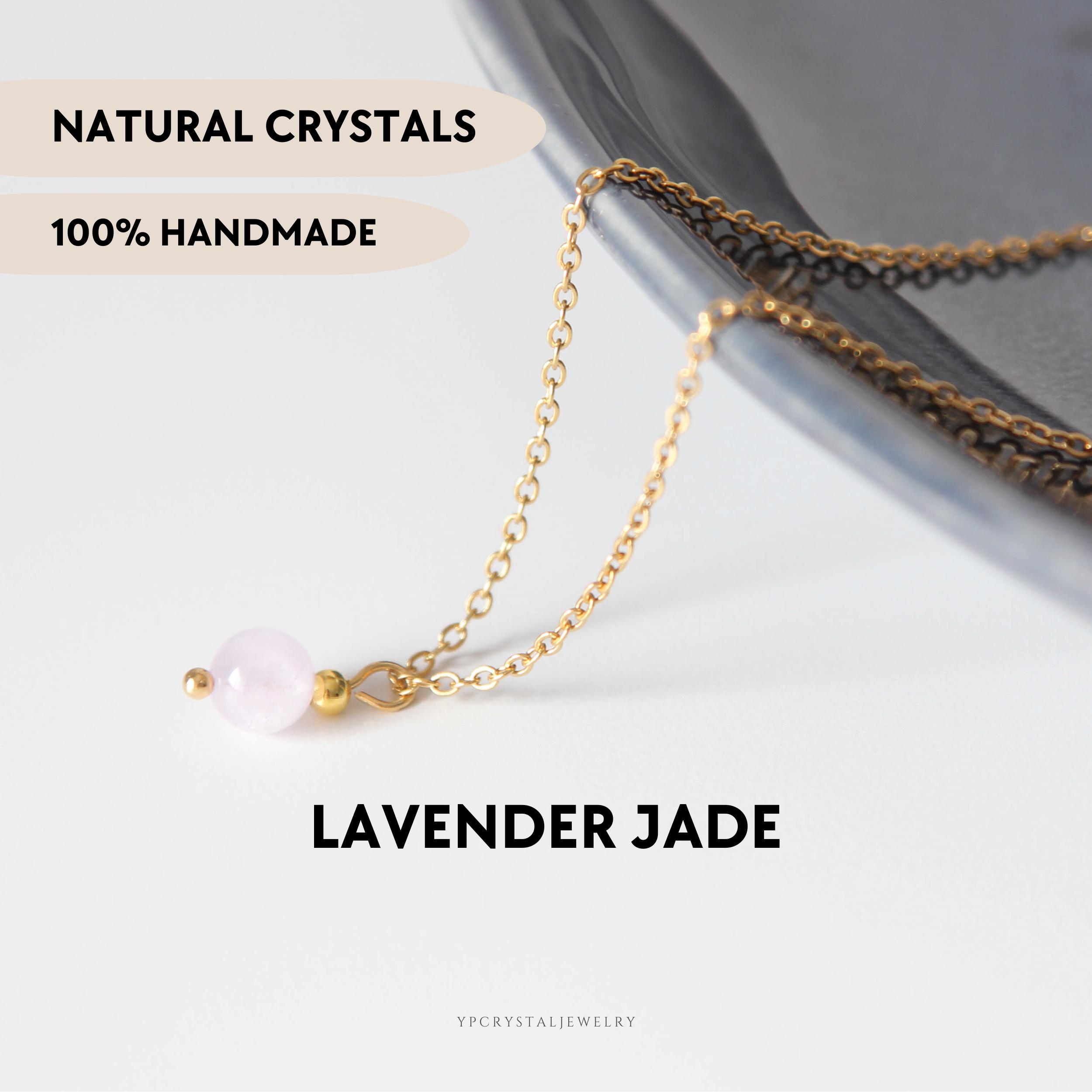 Collier Pendentif Cordon Coton Avec Jade Rose Violet - Neuf Sans Emballage - Bijou Fantaisie Femme