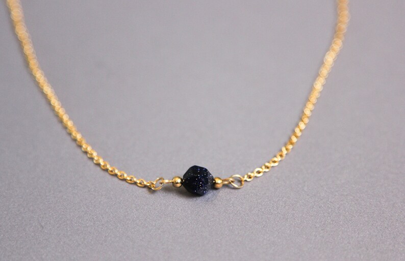 Blue aventurine necklace September birthstone necklace for mom Starstone necklace Virgo necklace Astrology necklace Libra zodiac necklace