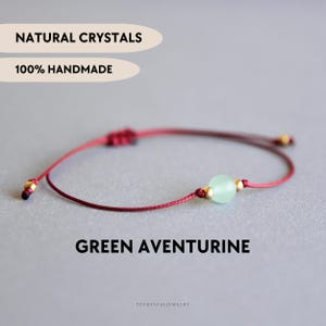 Green aventurine bracelet Green aventurine crystal Green aventurine jewelry Optimism bracelet Joy bracelet Good luck bracelet Success Growth