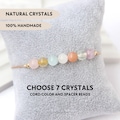 Design your bracelet - 7 crystals bracelet Personalized bracelets Personalized jewelry Custom bracelet Custom gemstone bracelet Custom gifts product logo