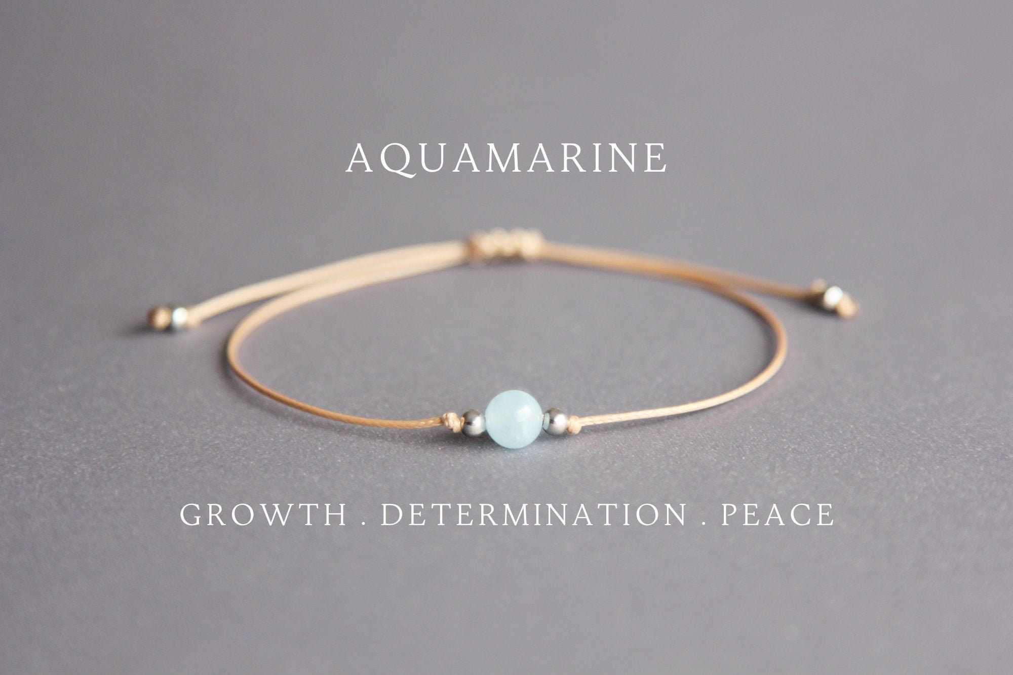 Aquamarine Jewelry - Aquamarine Mala Necklace - Aquamarine Bracelets
