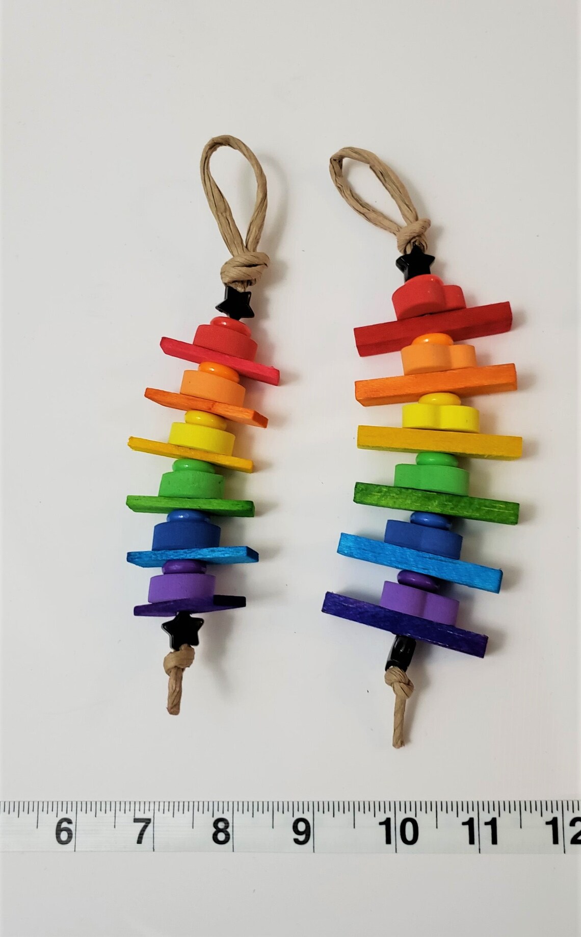 Rainbow Balsa Wood Slats and Foam Shapes Bird Toy Parrot Etsy