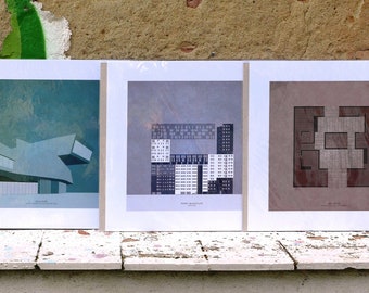 Architecture posters · Pósteres de arquitectura