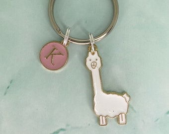 Llama Keychain Personalized Gift Idea For Llama Lovers