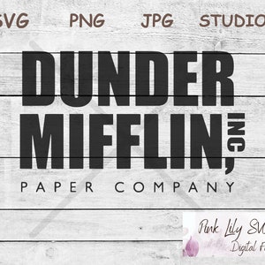 The Office - Dunder Mifflin Paper Company Logo - Black Poster for