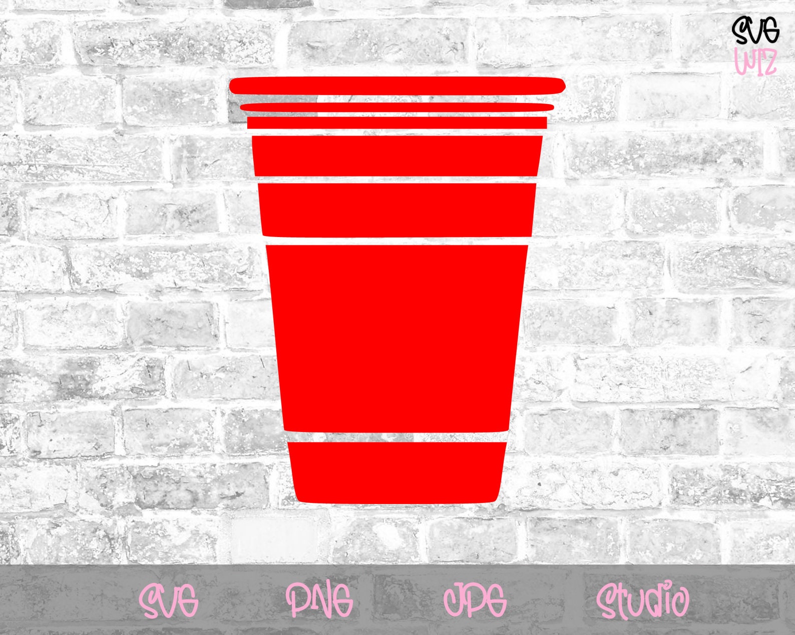 Red Solo Cup Solo Cup Cut File Red Cup Plastic cup Party | Etsy