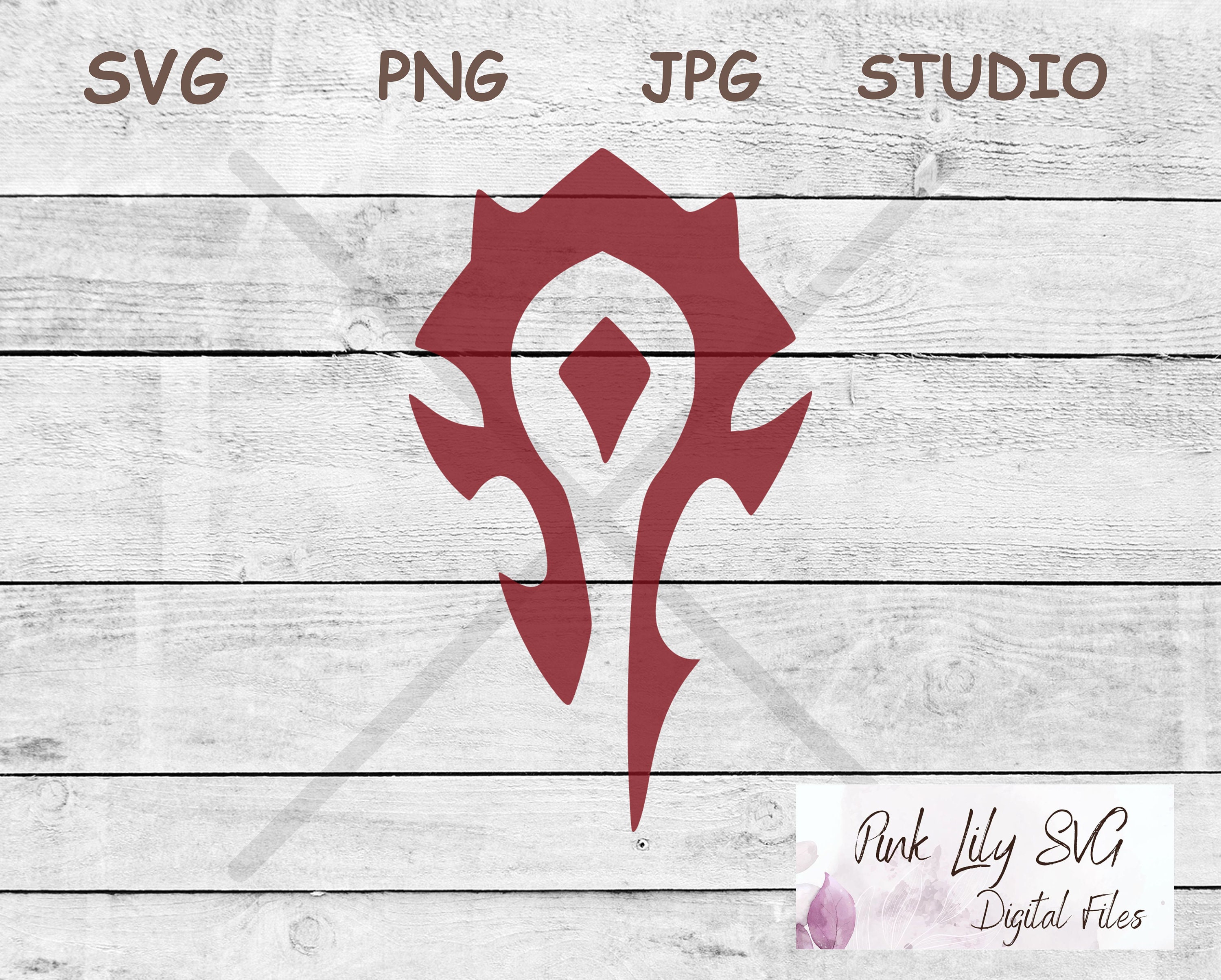 World of Warcraft Horde – SVG FILE Rock Rose Designs – Rock Rose Designs