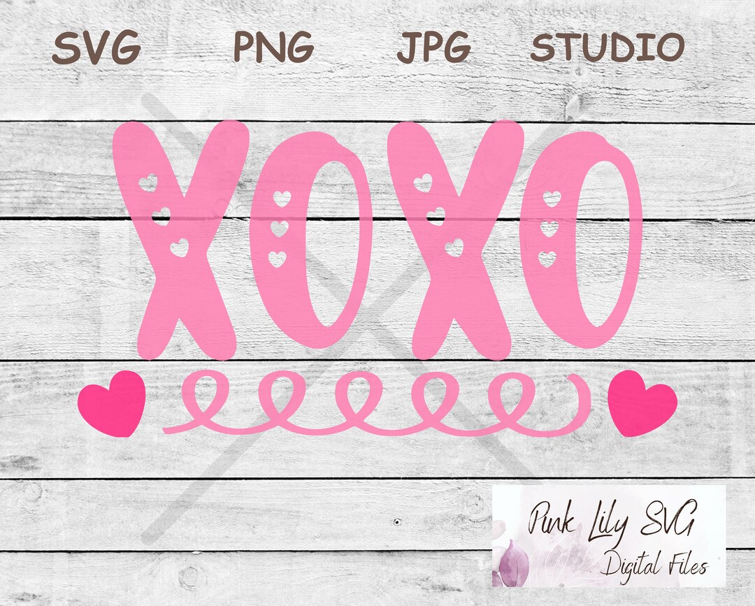 XOXO Valentine SVG PNG: Galentine's Day Cricut Cut File (digital ...