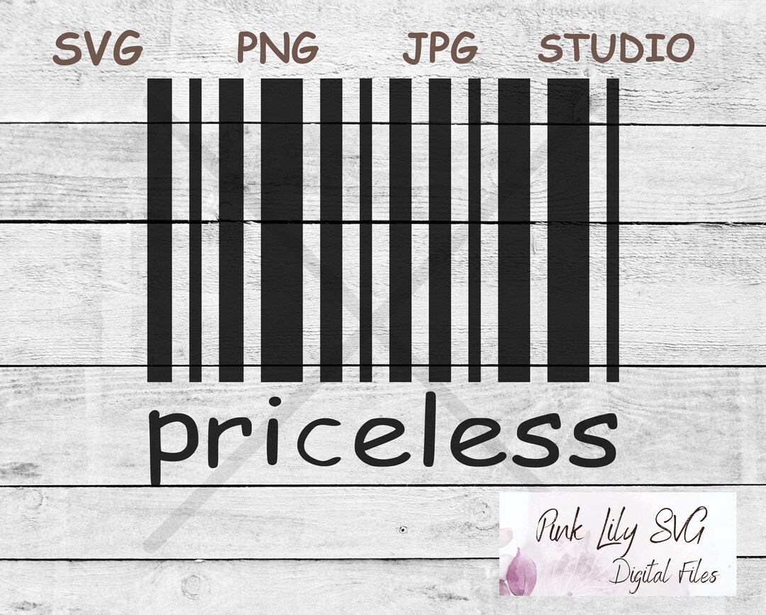 Priceless Barcode SVG PNG: Spoiled Rotten Decal (digital Download) - Etsy