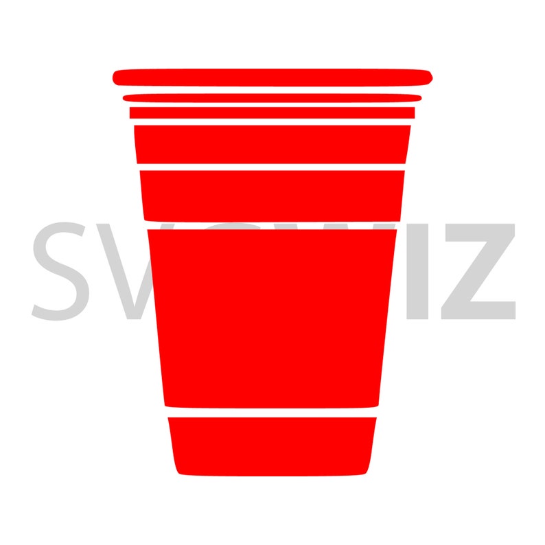 Red Solo Cup Solo Cup Cut File Red Cup Plastic cup Party | Etsy