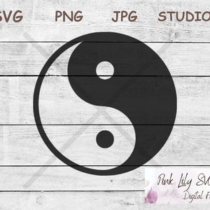 Cat Yin Yang SVG PNG: Balance Cut Files (Digital Download)