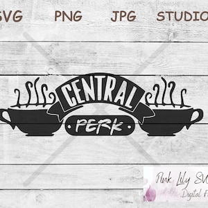 Central Perk Sign SVG PNG: Friends Door Frame (Digital Download)