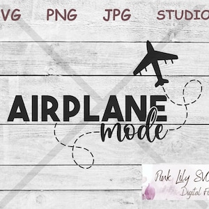 Airplane Mode SVG PNG: Travel Shirt Design (Digital Download)