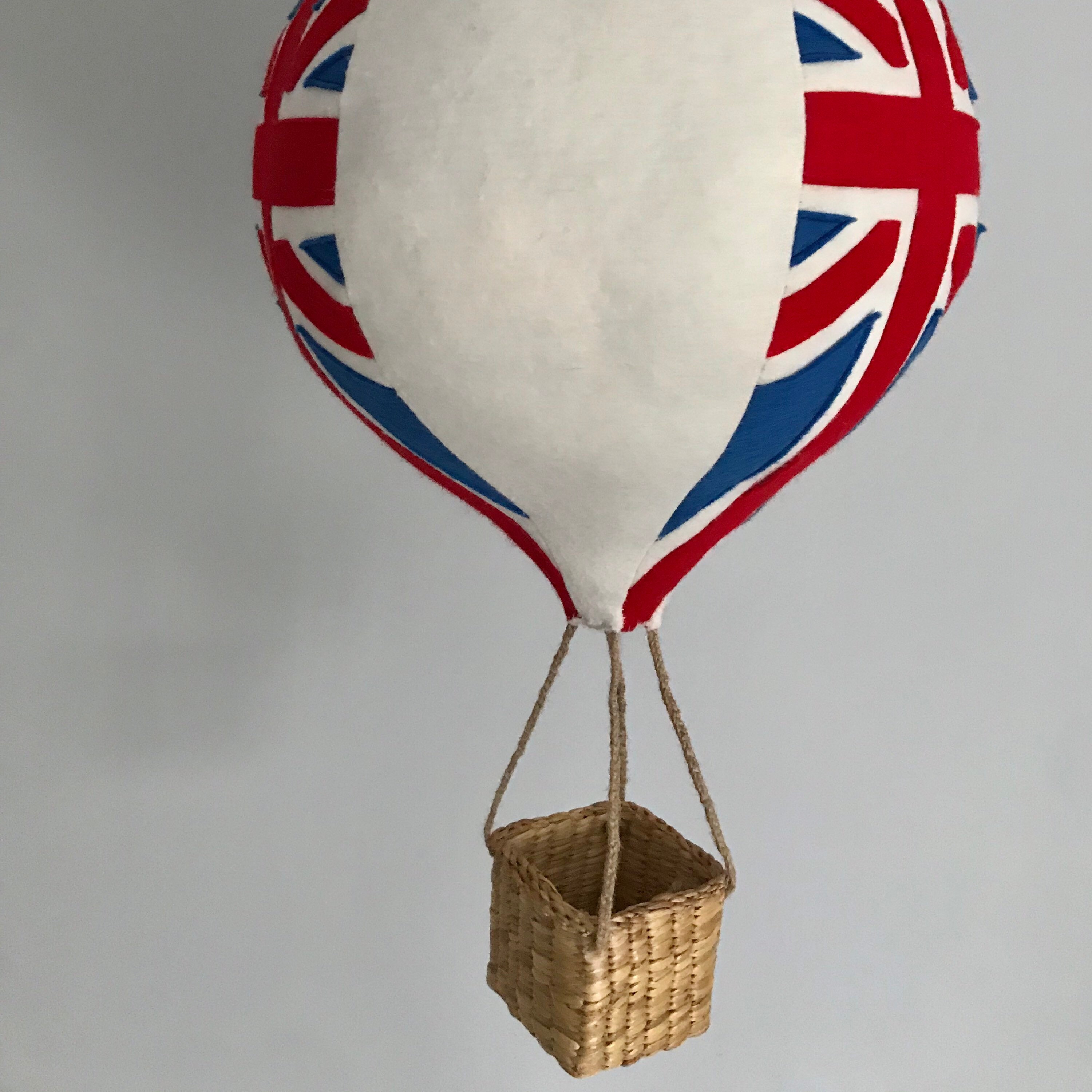 Union Jack Hot Air Balloon for Nursery or Childs Bedroom Etsy
