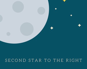 Second Star to the Right and Straight on 'til Morning - Etsy