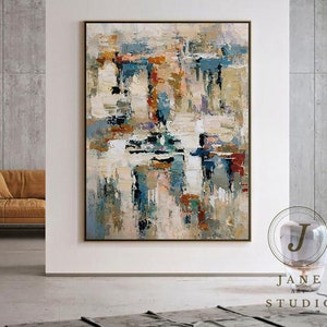 Large Original Abstract Colorful Wall Painting Original Acrylic Painting Contemporary Art Acrylic Painting Wall Art For Living Room Decor