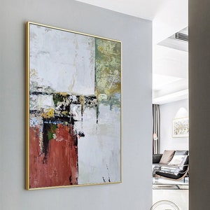 Original Abstract Painting Canvas Red Painting Contemporary Art Large Abstract Original Art Oil Painting Extra Large Wall Decor Art Painting