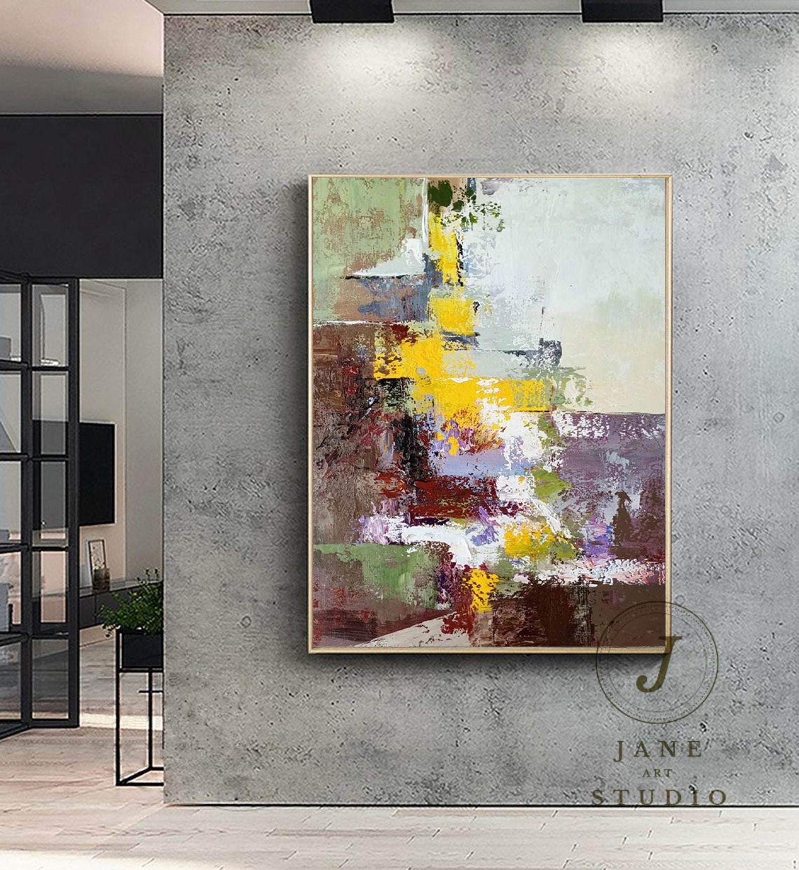 Abstract Oil Painting on Canvas Original Abstract Wall Art | Etsy