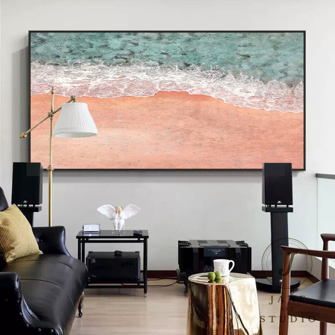 Beach Landscape Art Large Original Landscape Painting Original Etsy