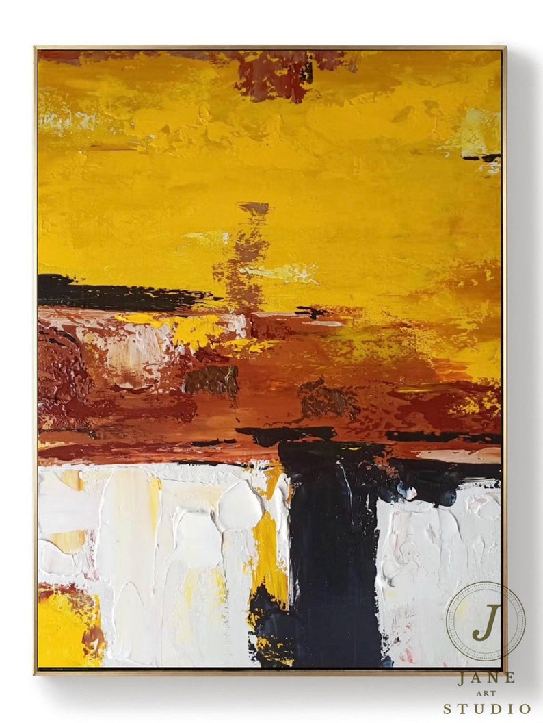 Original Abstract Painting Gold Abstract Art Painting Large Etsy