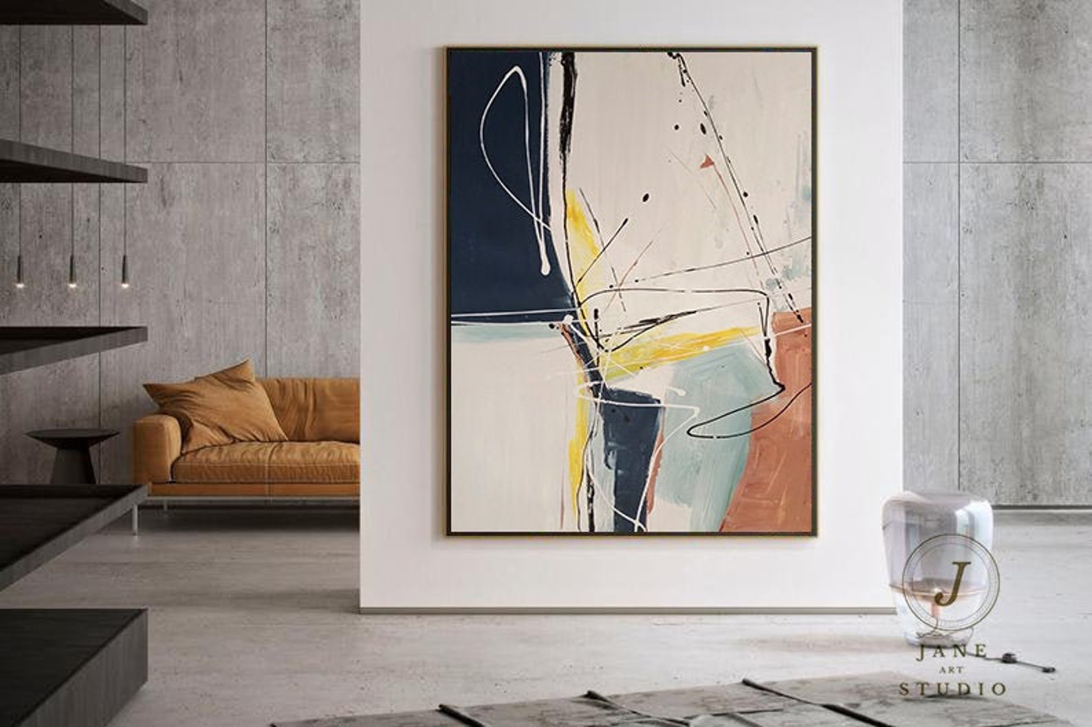 Abstract Painting Canvas original Abstract Canvas Wall Art large 