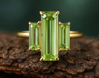 Bague Multi-gemmes 14K Or Jaune - Topaze, Péridot, Citrine, Améthyste, Grenade - Taille 7 Occasion