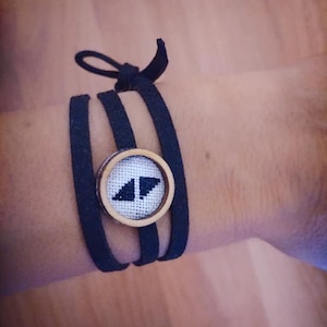 bracelet, Avicii unisex bracelet,leather, black