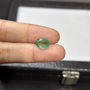 Natural Colombian Emerald Oval: 1.65 Carat Loose Gemstone