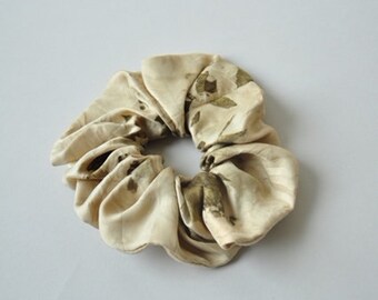 Natural silk and vegetable dye scrunchie