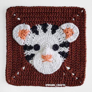 Year of the Tiger Granny Square - Crochet Pattern PDF by Wiam's Crafts