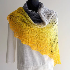 Wrap Me in Sunshine Shawl Knitting Pattern PDF by Wiam's Crafts - Etsy