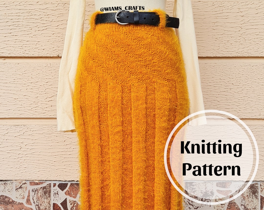 Medallion Skirt Knitting Pattern PDF for Sizes XS S M L XL 2XL by Wiam