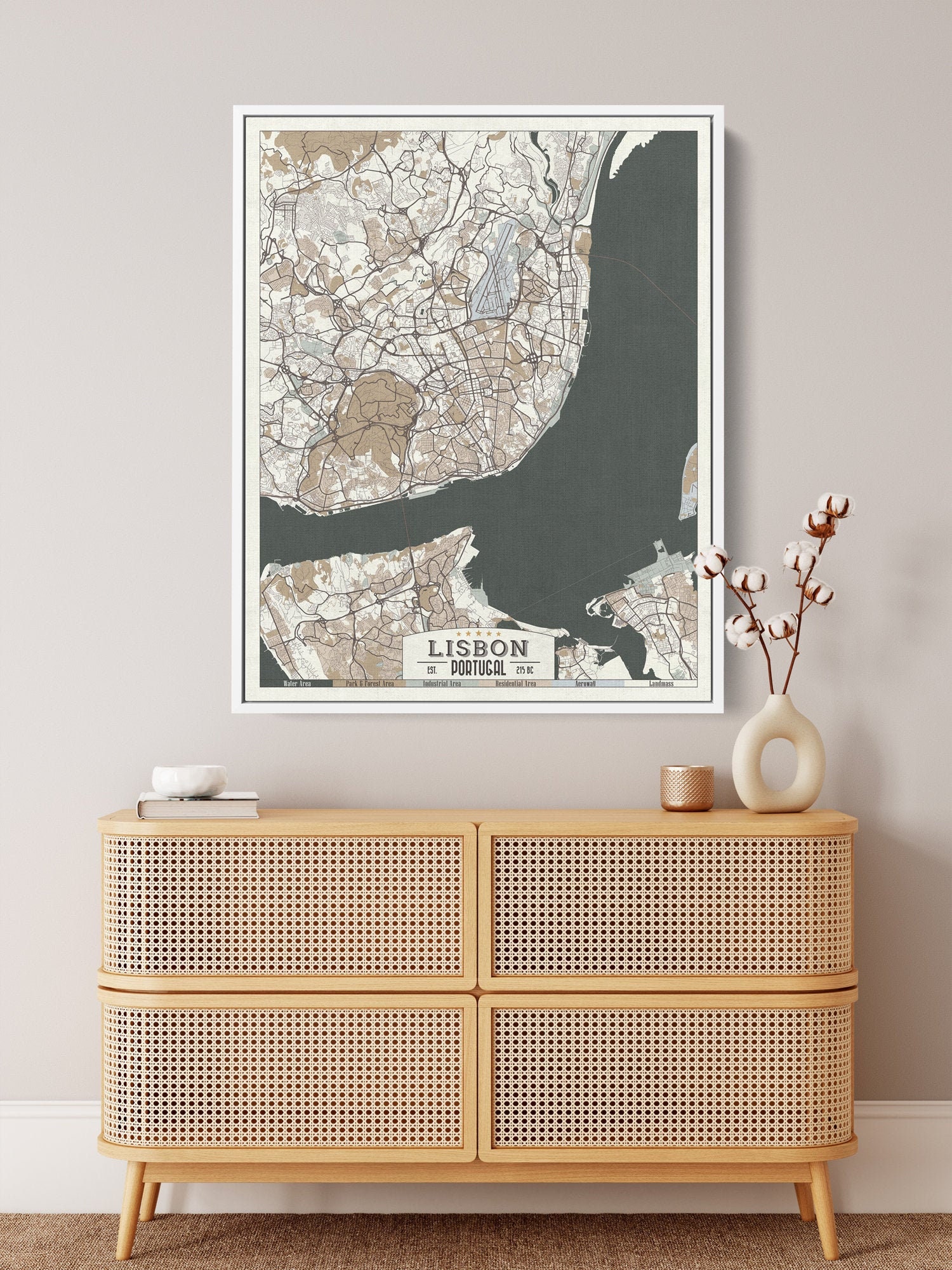 BIRMINGHAM Alabama Framed Canvas Map Print Retro Style Floating Frame Wall Art Ready to Hang White Floater Frame Beige Green Tan Retro Map BIRMINGHAM Alabama Framed Canvas Map Print Retro Style Floating Frame Wall Art Ready to Hang White Floater Frame Beige Green Tan Retro Map